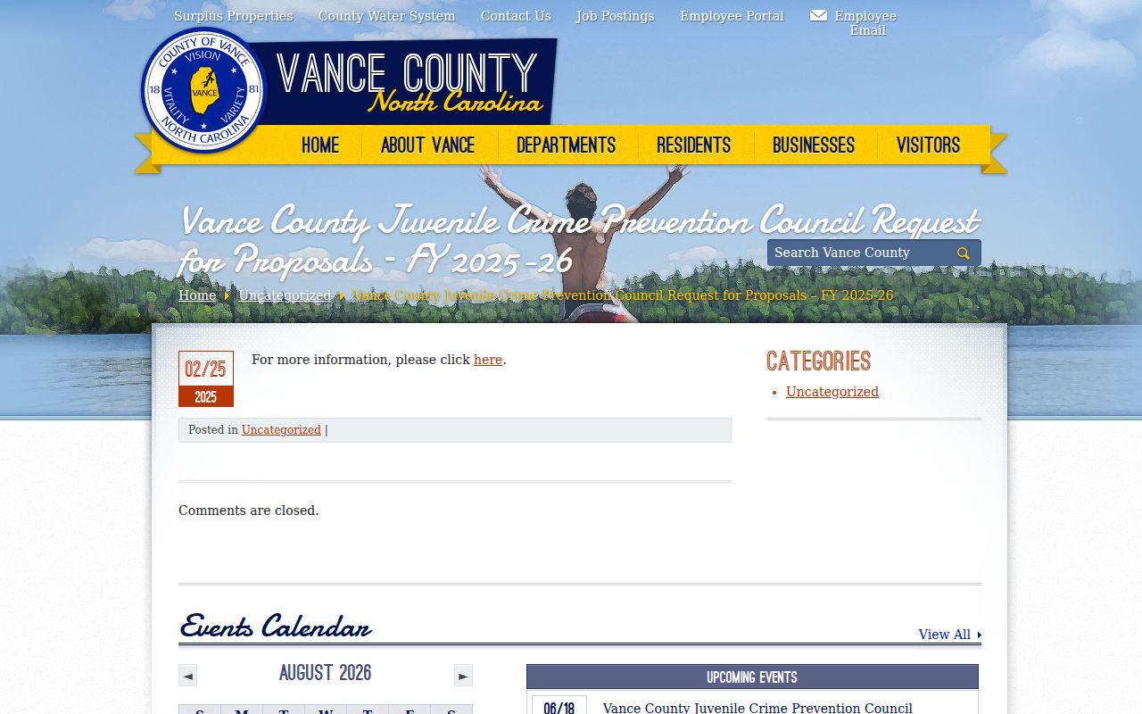 Kittrell criminal record boundaries and Vance County juvenile prevention initiative