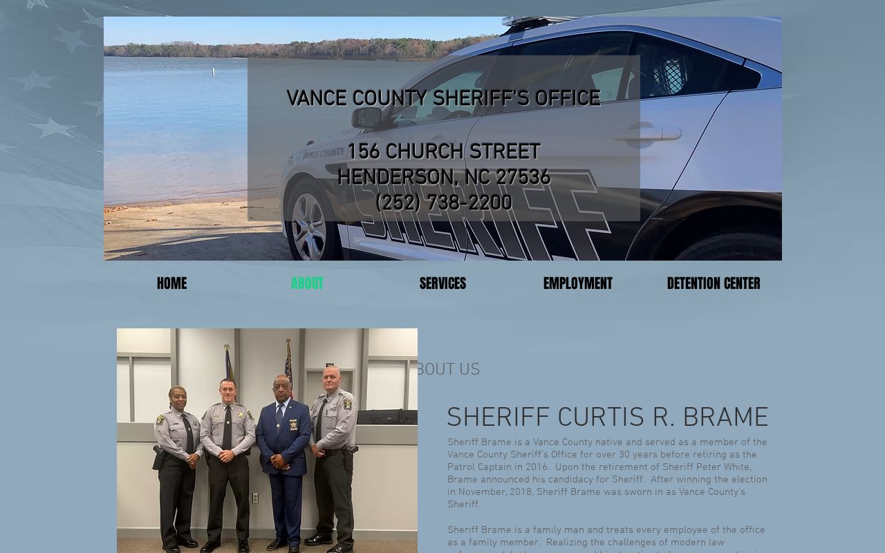 Kittrell criminal records route through the Vance County Sheriff's Office