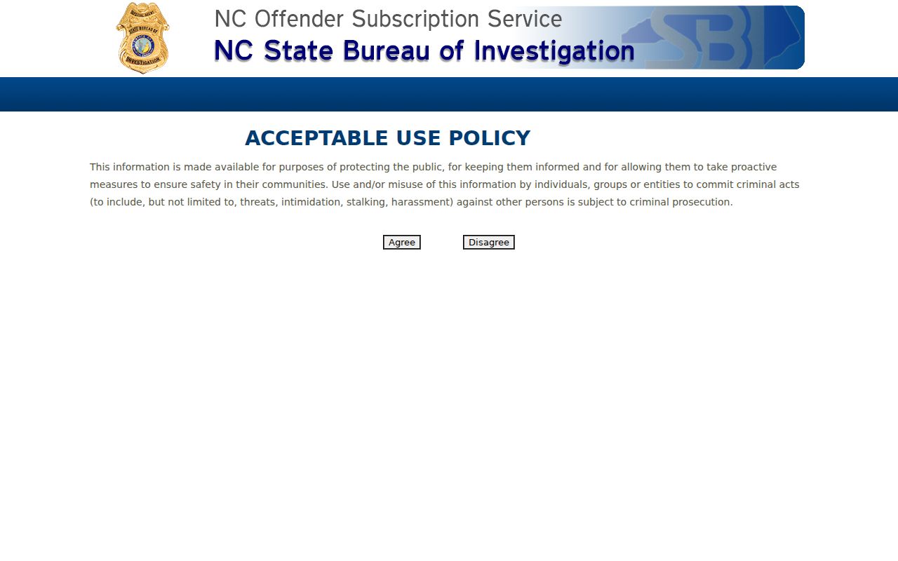 Vance County sex offender registry email alert signup